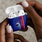 Custom Afro-Haiti Football AirPods Case 2026 Grenadye Alaso Blue Version - African Pride