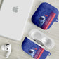 Custom Afro-Haiti Football AirPods Case 2026 Grenadye Alaso Blue Version - African Pride