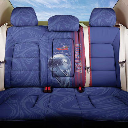 Custom Afro-Haiti Football Back Car Seat Cover 2026 Grenadye Alaso Blue Version - African Pride