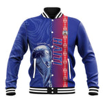 Custom Afro-Haiti Football Baseball Jacket 2026 Grenadye Alaso Blue Version - African Pride