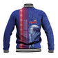 Custom Afro-Haiti Football Baseball Jacket 2026 Grenadye Alaso Blue Version - African Pride