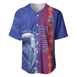 Custom Afro-Haiti Football Baseball Jersey 2026 Grenadye Alaso Blue Version LT14