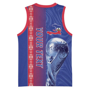 Custom Afro-Haiti Football Basketball Jersey 2026 Grenadye Alaso Blue Version - African Pride