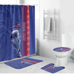 Custom Afro-Haiti Football Bathroom Set 2026 Grenadye Alaso Blue Version - African Pride