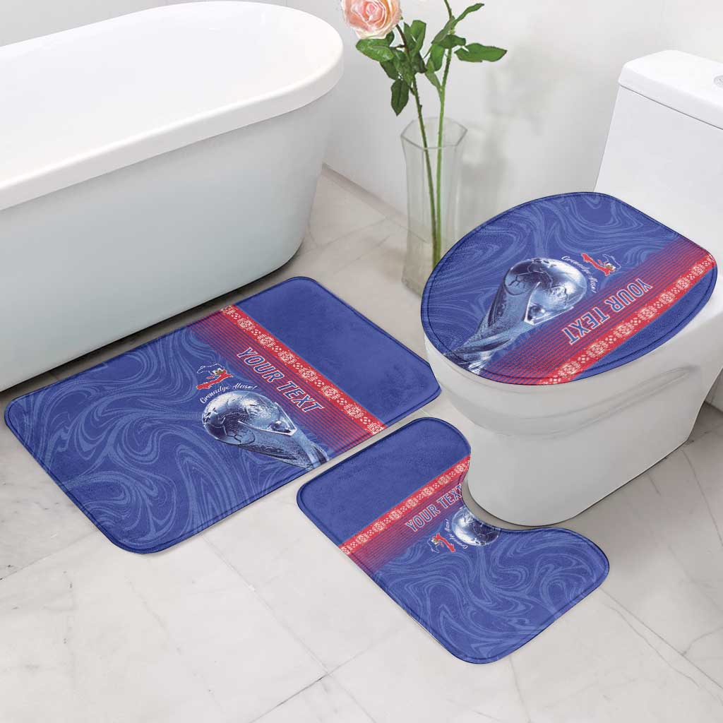 Custom Afro-Haiti Football Bathroom Set 2026 Grenadye Alaso Blue Version - African Pride