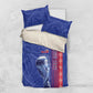 Custom Afro-Haiti Football Bedding Set 2026 Grenadye Alaso Blue Version - African Pride