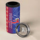 Custom Afro-Haiti Football 4 in 1 Can Cooler Tumbler 2026 Grenadye Alaso Blue Version - African Pride