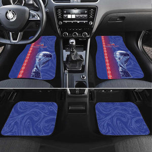Custom Afro-Haiti Football Car Mats 2026 Grenadye Alaso Blue Version - African Pride