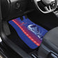 Custom Afro-Haiti Football Car Mats 2026 Grenadye Alaso Blue Version - African Pride