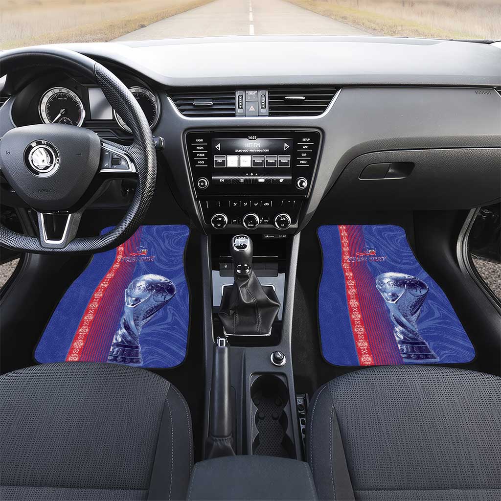 Custom Afro-Haiti Football Car Mats 2026 Grenadye Alaso Blue Version - African Pride