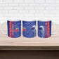 Custom Afro-Haiti Football Ceramic Mug 2026 Grenadye Alaso Blue Version - African Pride