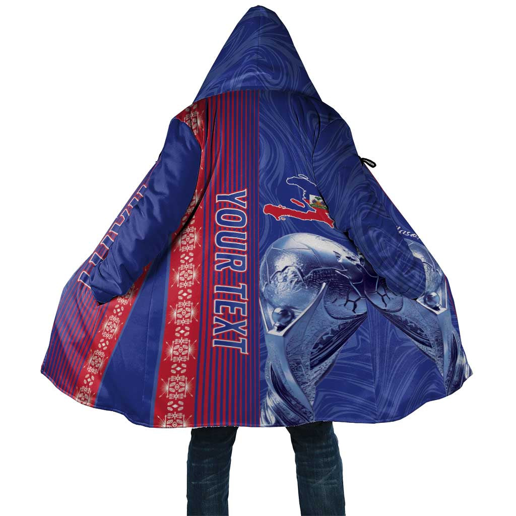 Custom Afro-Haiti Football Cloak 2026 Grenadye Alaso Blue Version - African Pride