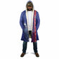 Custom Afro-Haiti Football Cloak 2026 Grenadye Alaso Blue Version - African Pride