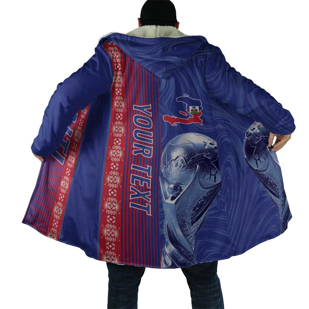 Custom Afro-Haiti Football Cloak 2026 Grenadye Alaso Blue Version - African Pride