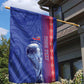 Custom Afro-Haiti Football Garden Flag 2026 Grenadye Alaso Blue Version - African Pride