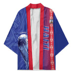 Custom Afro-Haiti Football Kimono 2026 Grenadye Alaso Blue Version - African Pride