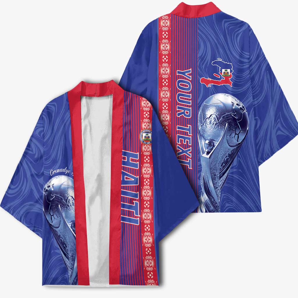 Custom Afro-Haiti Football Kimono 2026 Grenadye Alaso Blue Version - African Pride