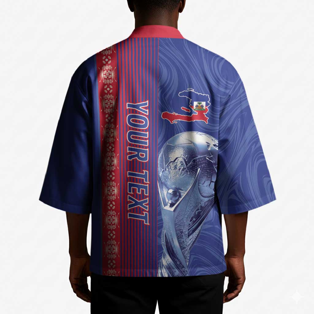 Custom Afro-Haiti Football Kimono 2026 Grenadye Alaso Blue Version - African Pride