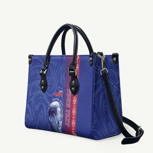 Custom Afro-Haiti Football Leather Bag 2026 Grenadye Alaso Blue Version - African Pride