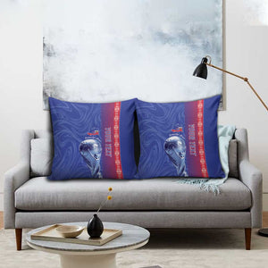 Custom Afro-Haiti Football Pillow Cover 2026 Grenadye Alaso Blue Version - African Pride