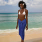 Custom Afro-Haiti Football Sarong 2026 Grenadye Alaso Blue Version - African Pride