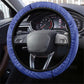 Afro-Haiti Football Steering Wheel Cover 2026 Grenadye Alaso Blue Version - African Pride