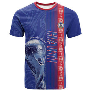 Custom Afro-Haiti Football T shirt 2026 Grenadye Alaso Blue Version LT14