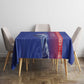 Custom Afro-Haiti Football Tablecloth 2026 Grenadye Alaso Blue Version - African Pride