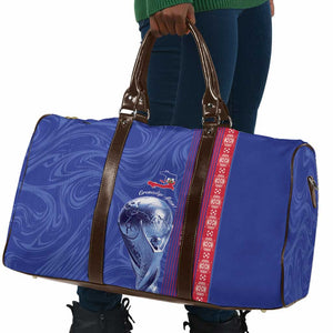 Custom Afro-Haiti Football Travel Bag 2026 Grenadye Alaso Blue Version - African Pride