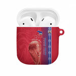Custom Afro-Haiti Football AirPods Case 2026 Grenadye Alaso Red Version - African Pride