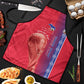 Custom Afro-Haiti Football Apron 2026 Grenadye Alaso Red Version - African Pride