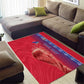 Custom Afro-Haiti Football Area Rug 2026 Grenadye Alaso Red Version - African Pride