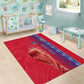 Custom Afro-Haiti Football Area Rug 2026 Grenadye Alaso Red Version - African Pride