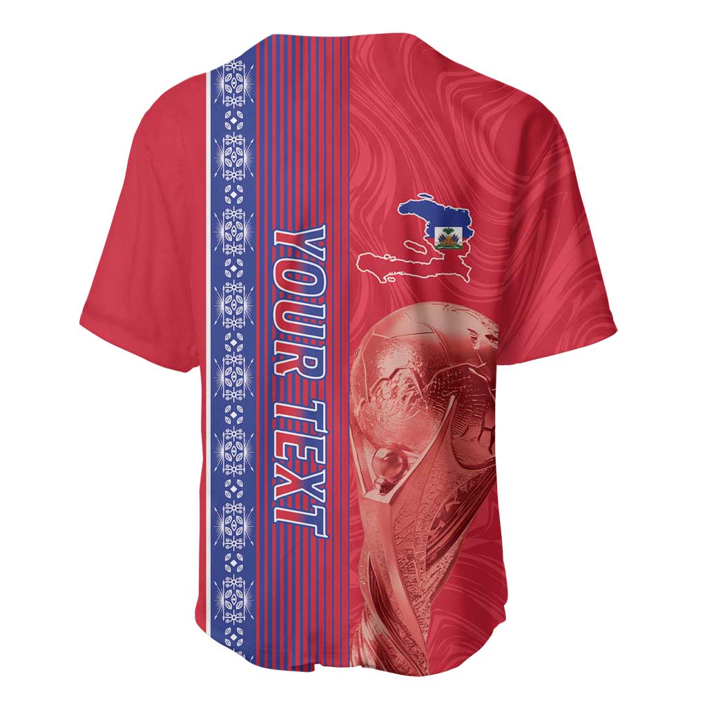 Custom Afro-Haiti Football Baseball Jersey 2026 Grenadye Alaso Red Version LT14