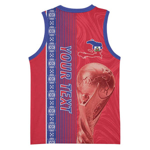 Custom Afro-Haiti Football Basketball Jersey 2026 Grenadye Alaso Red Version - African Pride