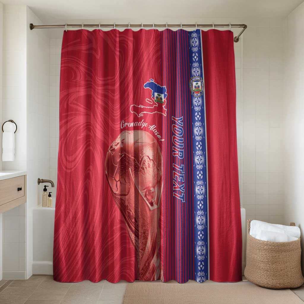 Custom Afro-Haiti Football Bathroom Set 2026 Grenadye Alaso Red Version - African Pride