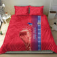 Custom Afro-Haiti Football Bedding Set 2026 Grenadye Alaso Red Version - African Pride