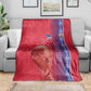 Custom Afro-Haiti Football Blanket 2026 Grenadye Alaso Red Version - African Pride