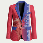 Custom Afro-Haiti Football Blazer 2026 Grenadye Alaso Red Version - African Pride