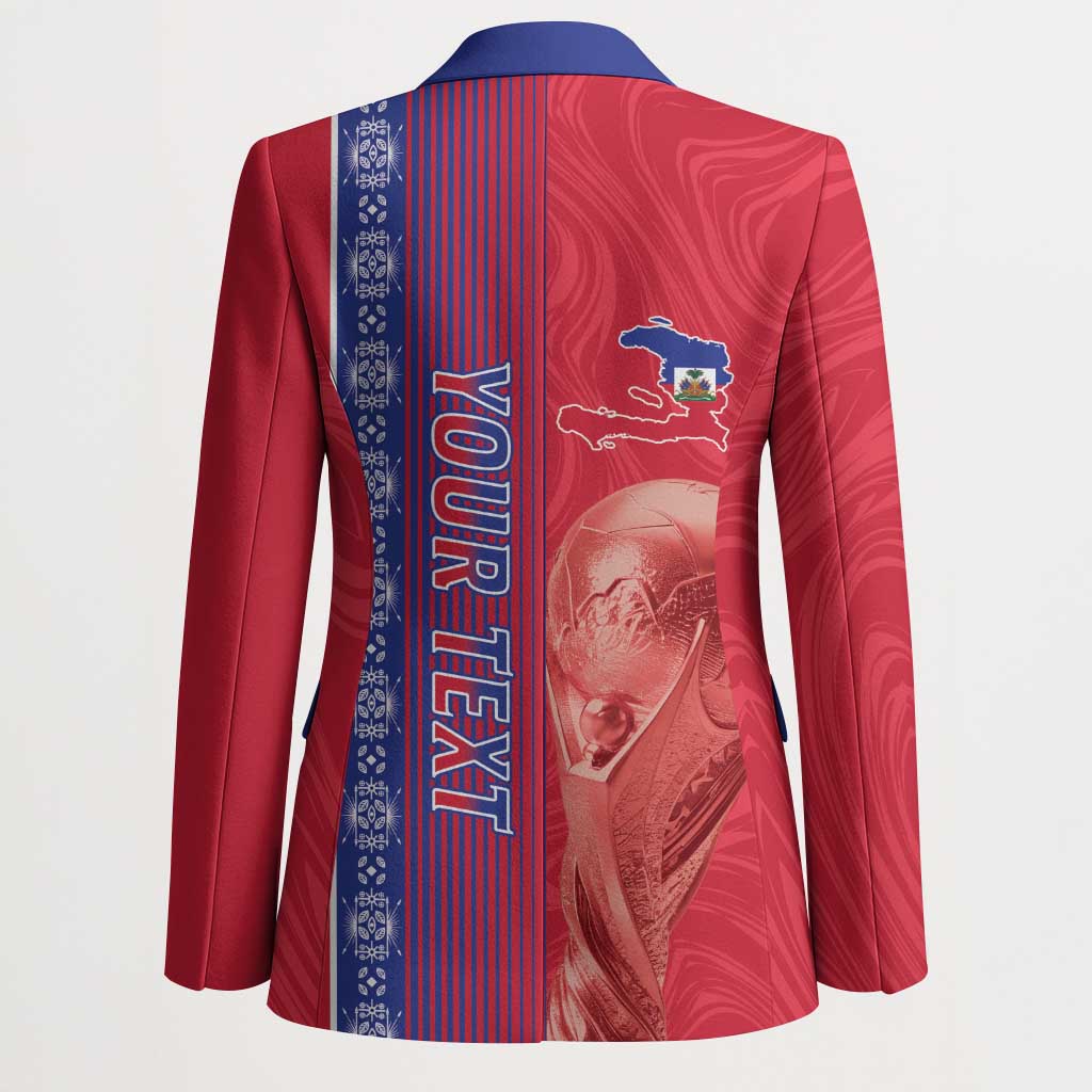 Custom Afro-Haiti Football Blazer 2026 Grenadye Alaso Red Version - African Pride