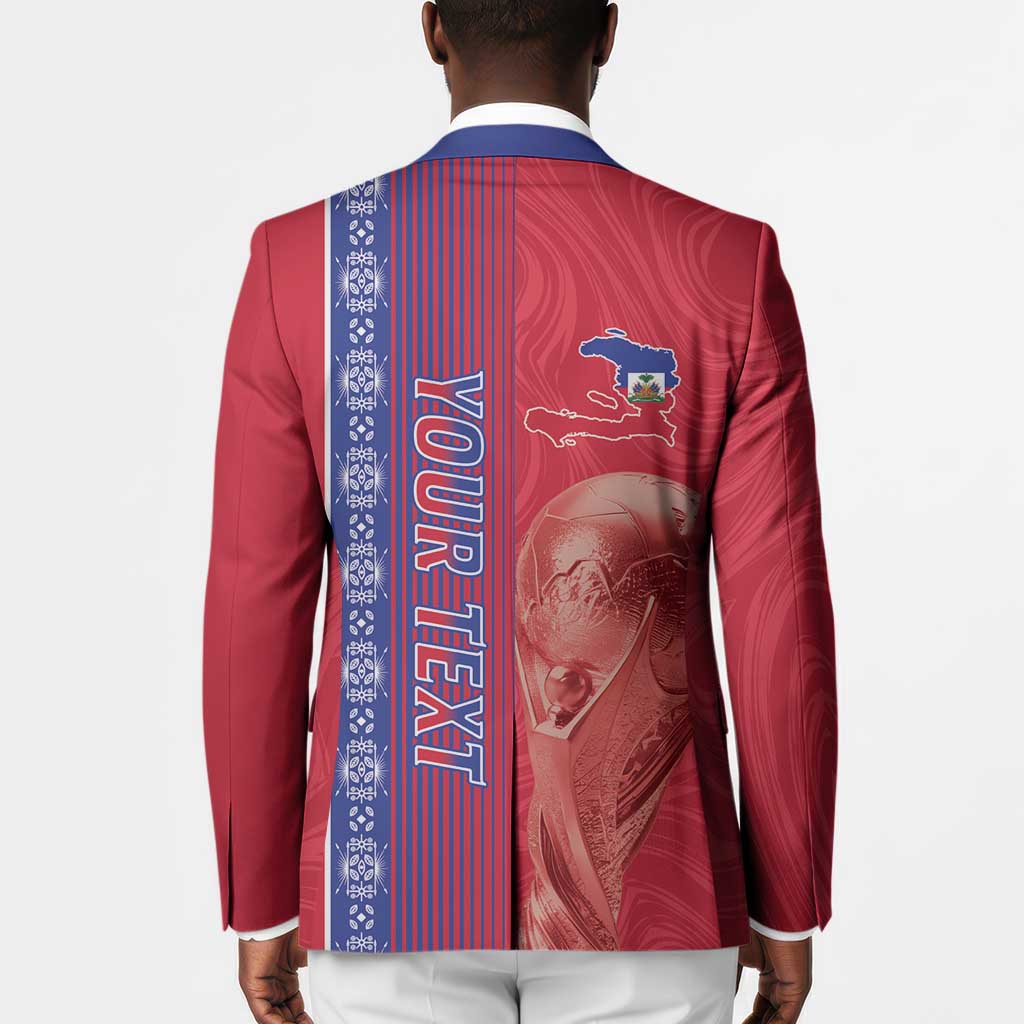 Custom Afro-Haiti Football Blazer 2026 Grenadye Alaso Red Version - African Pride