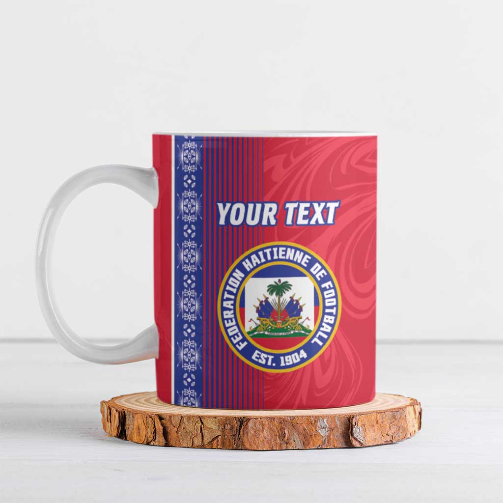 Custom Afro-Haiti Football Ceramic Mug 2026 Grenadye Alaso Red Version - African Pride