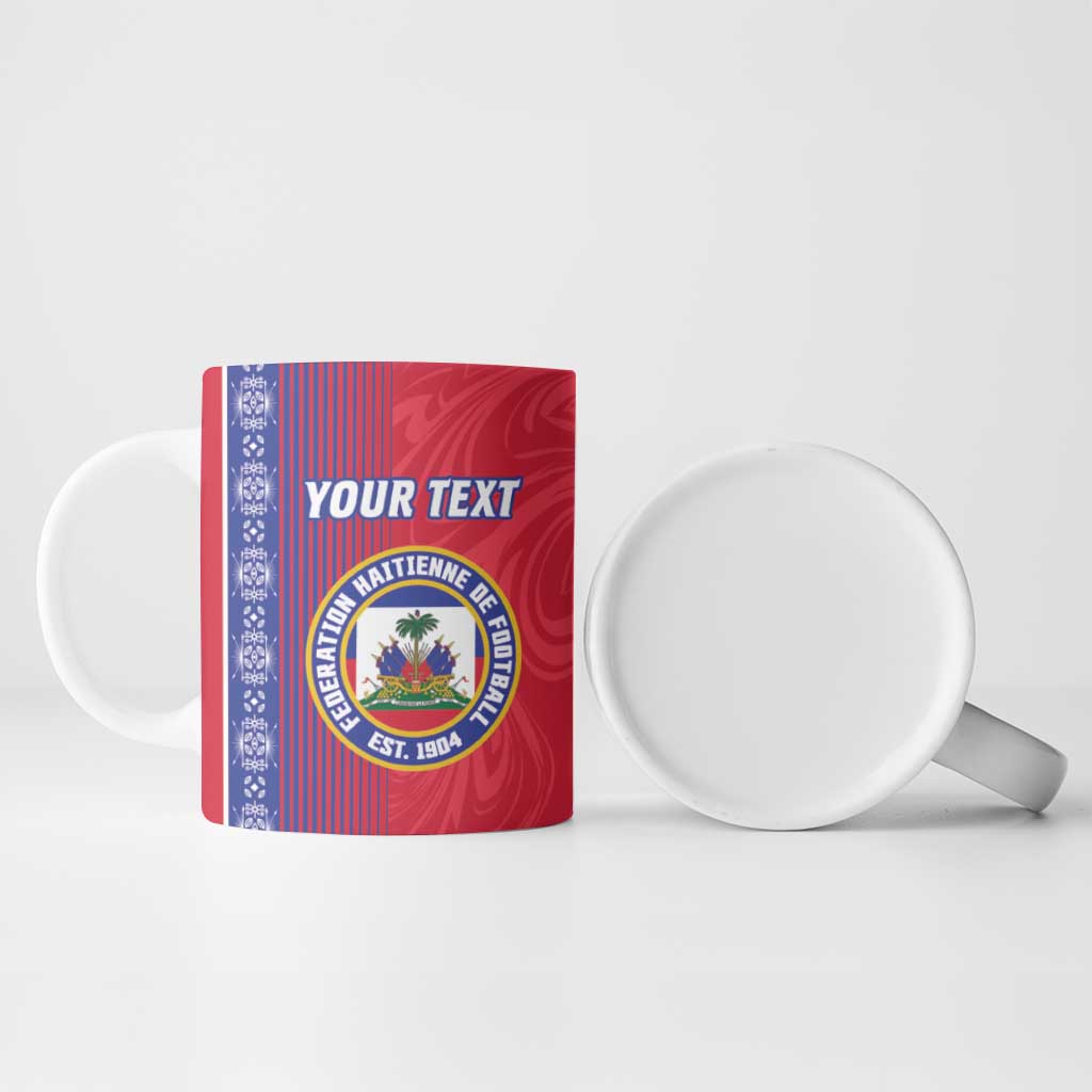 Custom Afro-Haiti Football Ceramic Mug 2026 Grenadye Alaso Red Version - African Pride