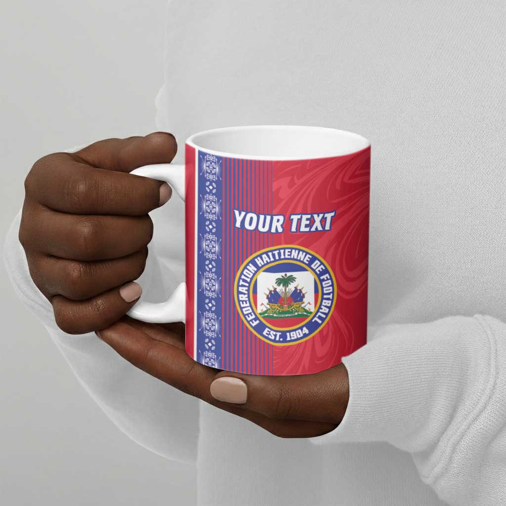Custom Afro-Haiti Football Ceramic Mug 2026 Grenadye Alaso Red Version - African Pride