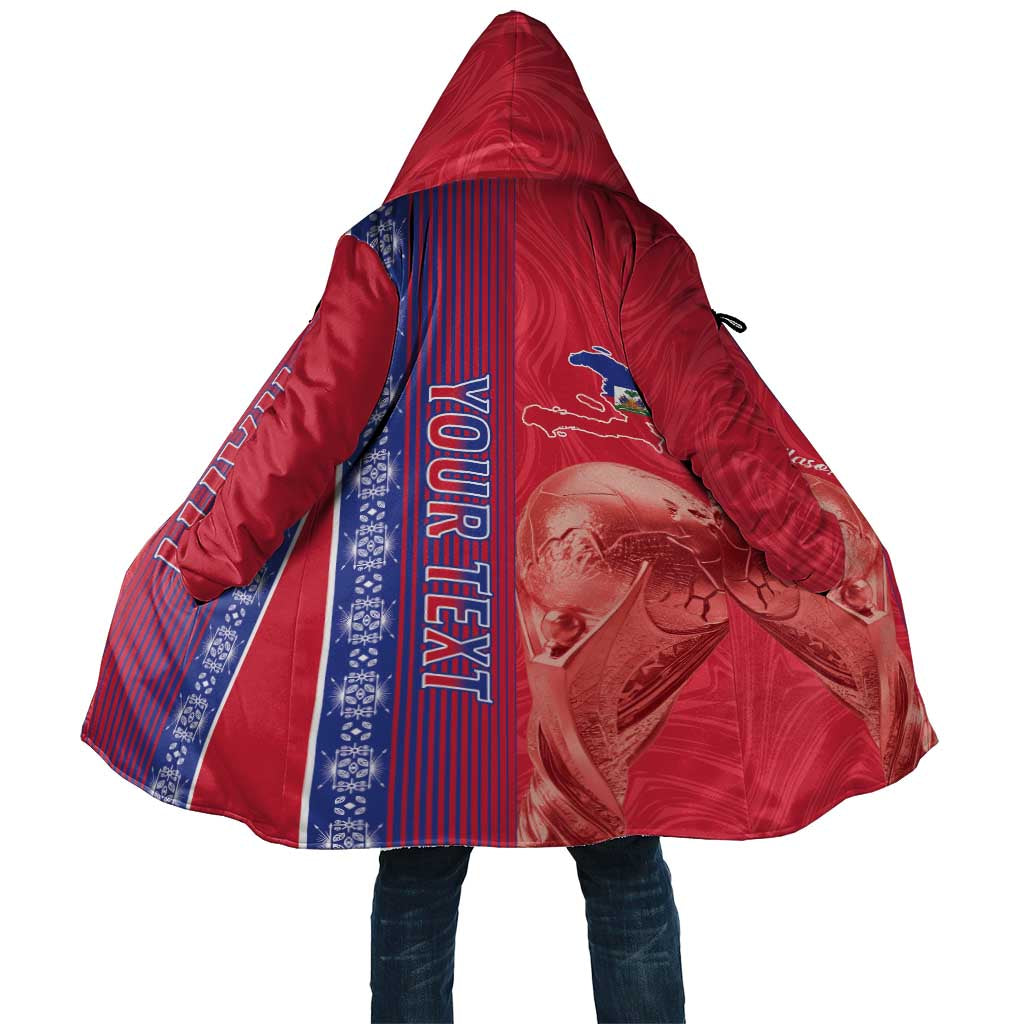 Custom Afro-Haiti Football Cloak 2026 Grenadye Alaso Red Version - African Pride