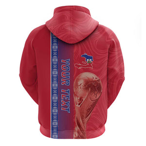 Custom Afro-Haiti Football Hoodie 2026 Grenadye Alaso Red Version - African Pride
