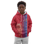 Custom Afro-Haiti Football Kid Hoodie 2026 Grenadye Alaso Red Version - African Pride