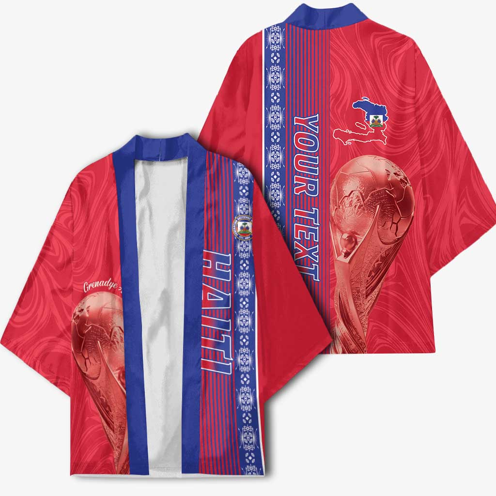 Custom Afro-Haiti Football Kimono 2026 Grenadye Alaso Red Version - African Pride