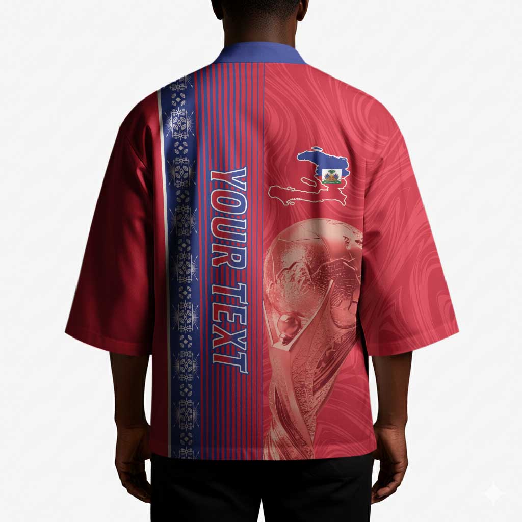 Custom Afro-Haiti Football Kimono 2026 Grenadye Alaso Red Version - African Pride