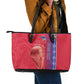Custom Afro-Haiti Football Leather Tote Bag 2026 Grenadye Alaso Red Version - African Pride